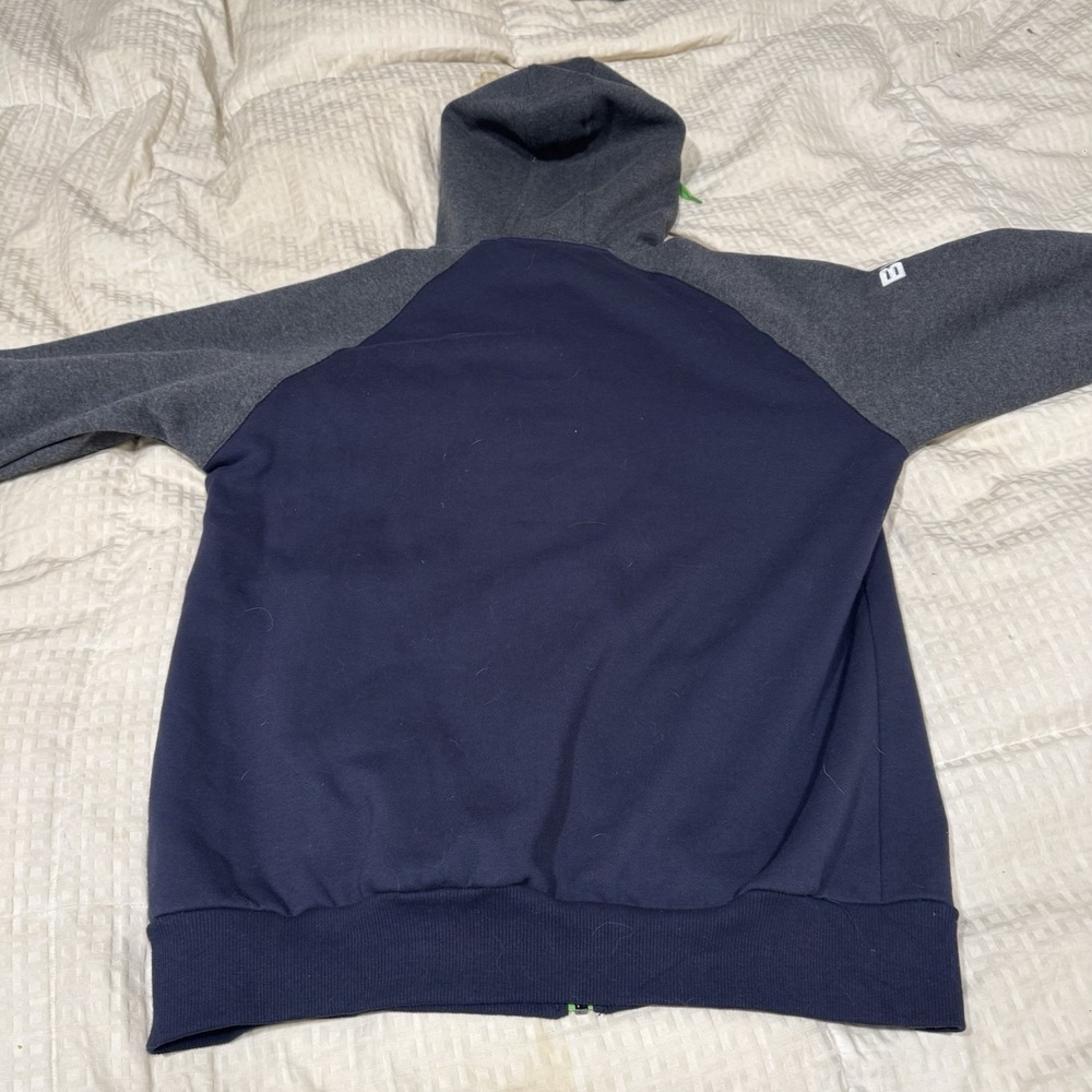 BLK Connacht Rugby Elverys.ie Blue Full Zip Ireland Sweatshirt Men's Size Large - Picture 12 of 12